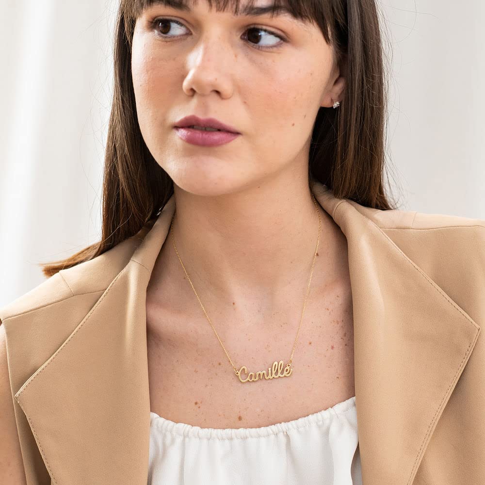 Personalized Cursive Name Necklace in Sterling Silver - Custom Engraved Jewelry for Women - Elegant Gift for Her - Perfect for Anniversaries, Birthdays & Special Occasions