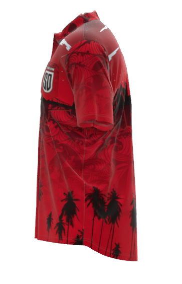 SD Legion City Themed Bowling Shirt for Men - Vintage Retro Style Hawaiian Shirt - Perfect for Bowling, Cosplay, and Casual Wear