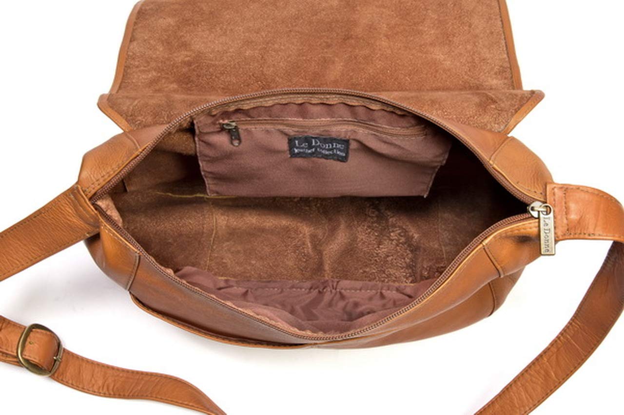 Premium Colombian Vaquetta Leather Shoulder Bag for Women - 13.5