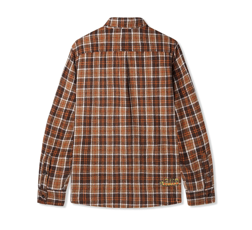 Caterpillar Flannel Shirt for Men - Soft Plaid Long Sleeve Button Down Shirt - Perfect for Outdoor Work, Camping & Casual Wear