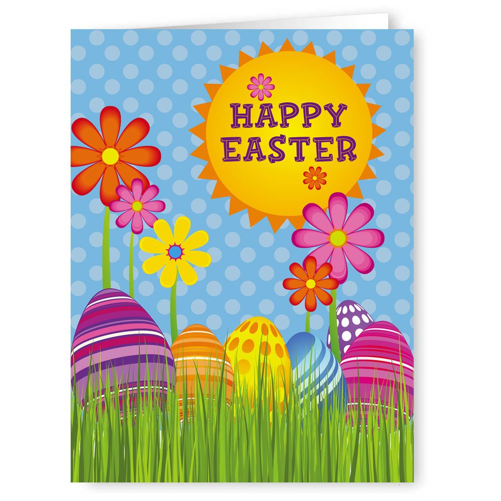 Stonehouse Collection | 16 Blank Easter Greeting Cards Set for Kids & Adults | Cute Holiday Cards for Easter Celebrations | Family-Owned USA Business | Perfect for Easter Gifts, Party Favors & Family Gatherings