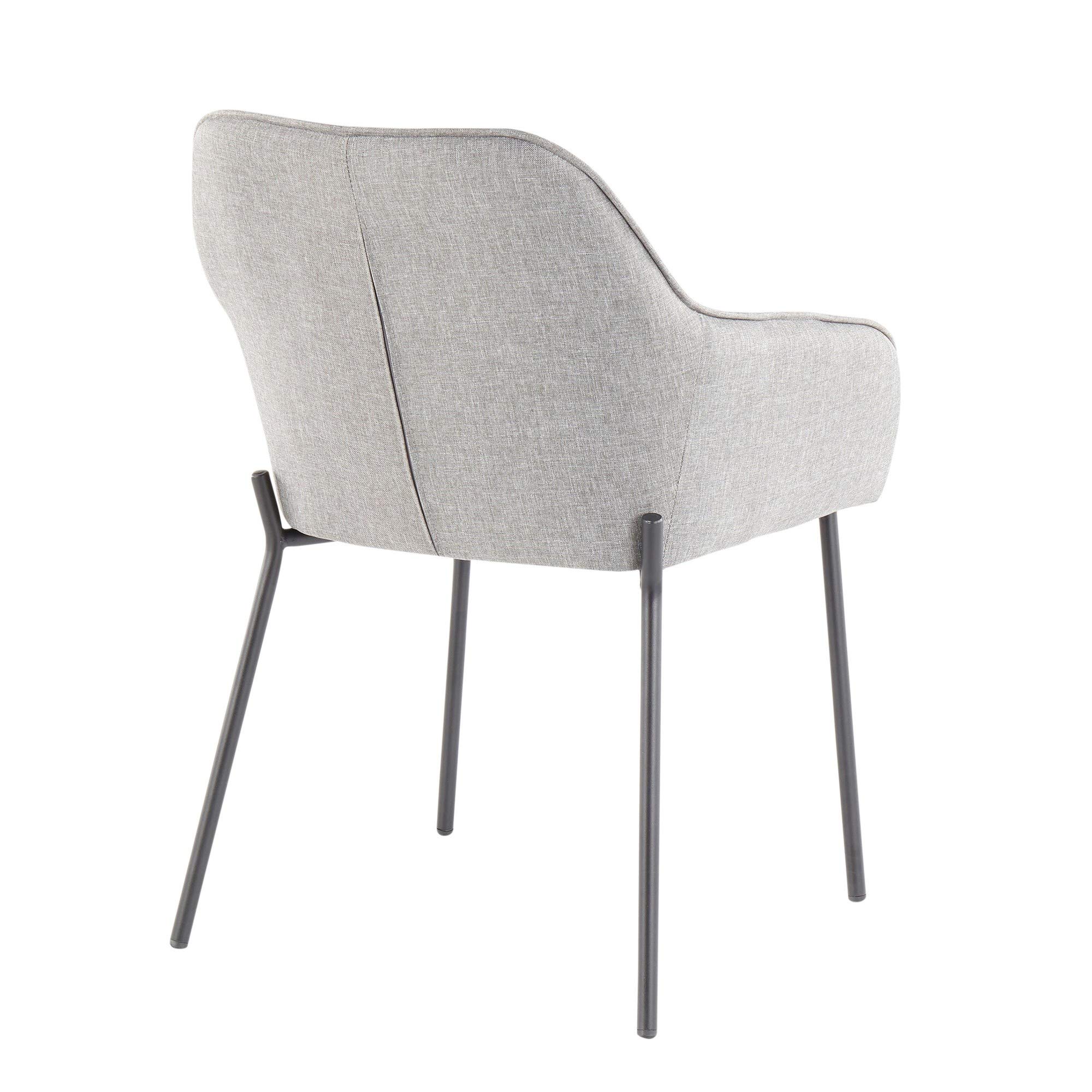 LumiSource Daniella Upholstered Dining Chairs Set of 2 - Modern Kitchen Chairs for Dining Table, Comfortable & Stylish Seating for Home, Restaurant, or Office Use