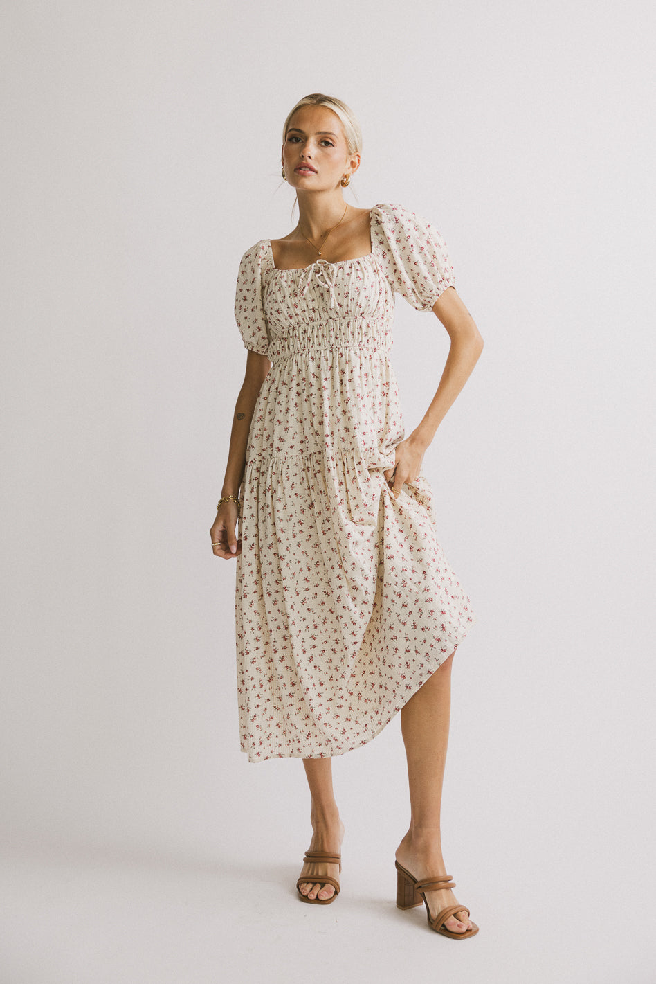 Mirielle Floral Maxi Dress for Women - Elegant Summer Beach Wedding Party Dress with Flowy Long Skirt | Perfect for Vacations, Date Nights & Special Occasions