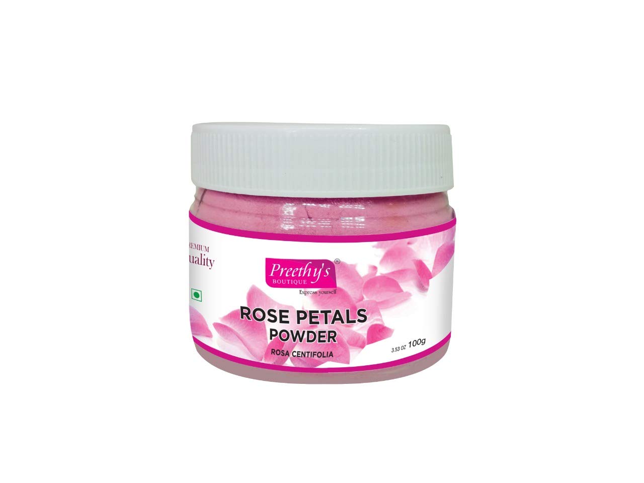 Organic Rose Petals Powder 100g - Natural Remedy for Dark Circles, Acne & Scars - Skin Cleanser & Hair Conditioner - Perfect for DIY Beauty & Aromatherapy Treatments