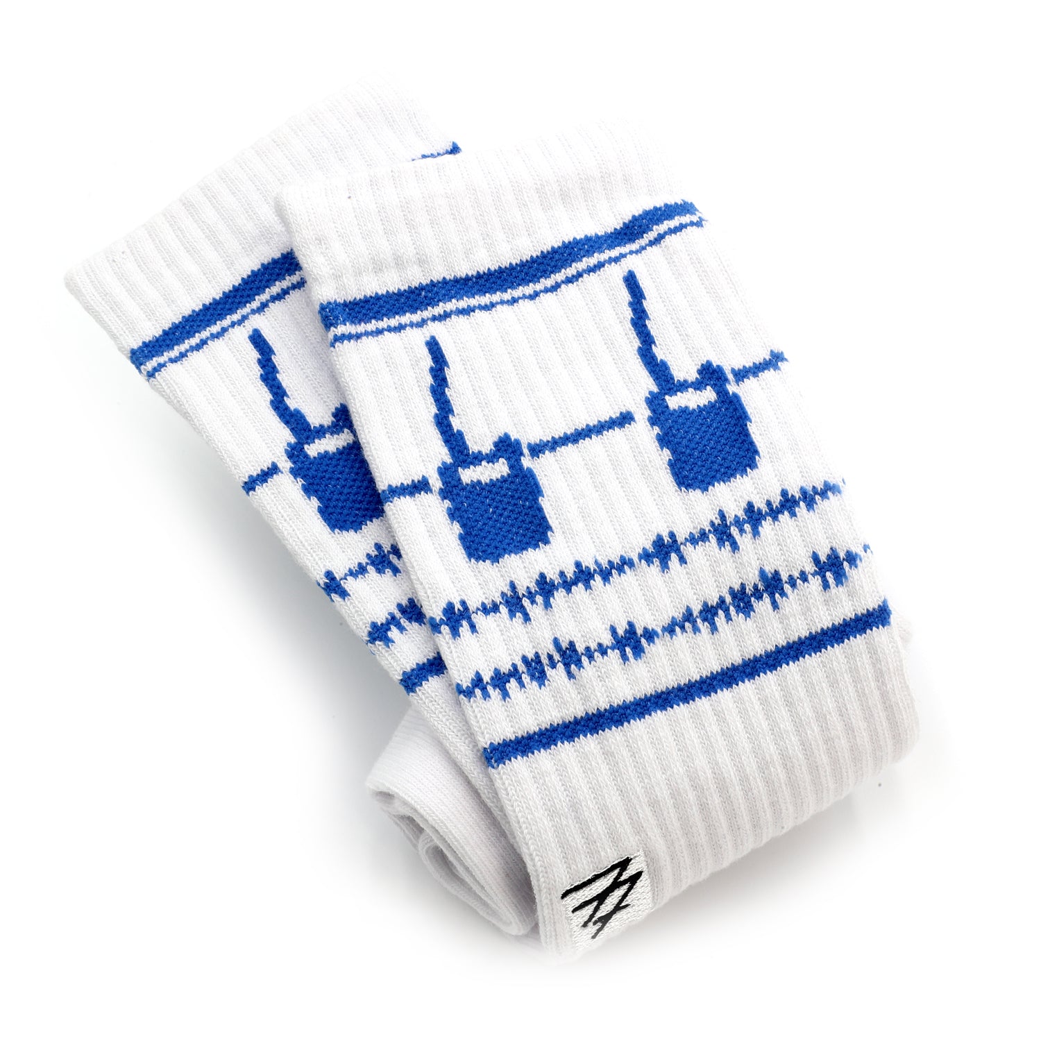 Rugged Radios 'Fast Friends' Crew Socks - Durable & Comfortable Hiking Socks for Outdoor Adventures, Motorcycle Riding & Work Boots