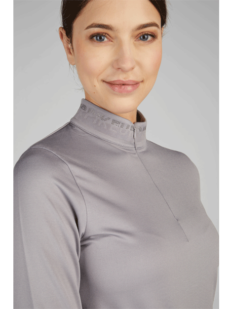 Pikeur Winter Zip Shirt for Women - Warm Equestrian Riding Shirt with Full-Zip Front - Perfect for Horseback Riding, Outdoor Activities & Cold Weather