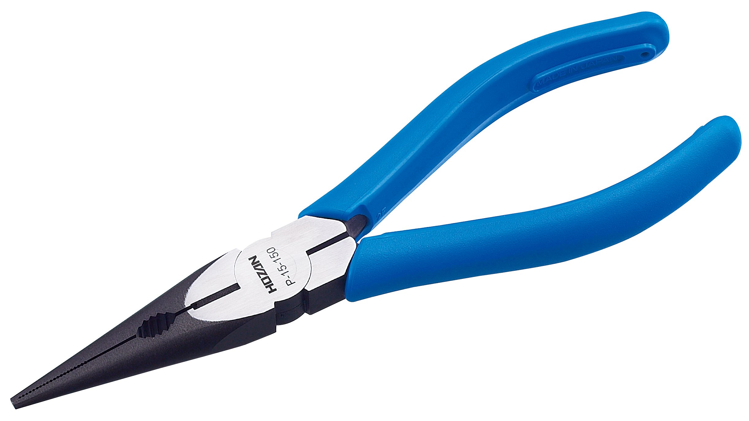 Hozan P-15-150 Compact Universal Radio Pliers with Knurled Grip & Included Blade - 6.4 inch (163mm) Precision Tool for Electronics Repair & DIY Projects