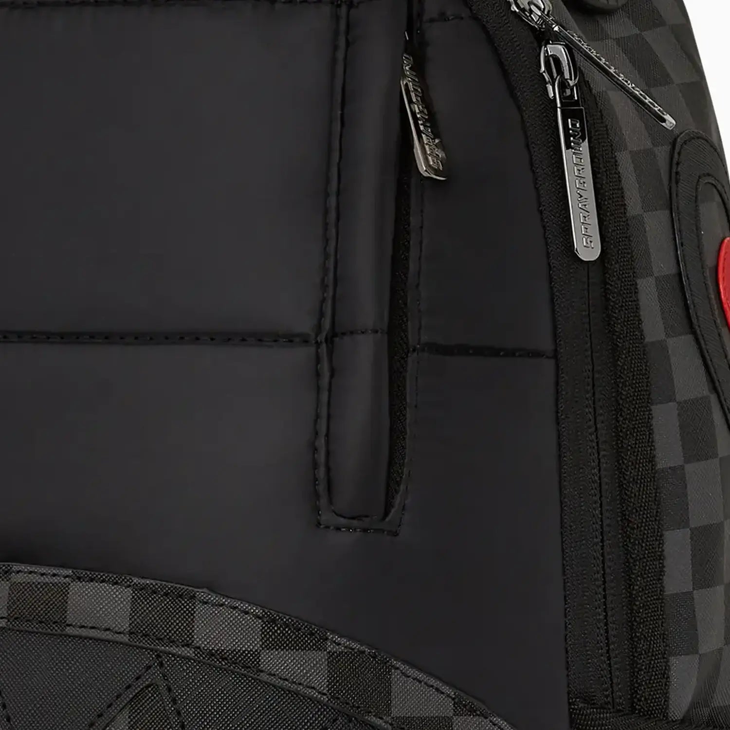Stylish Black Puffer Check Backpack for Women & Men - Water-Resistant Laptop Backpack with USB Charging Port - Perfect for School, Travel, and Daily Commute