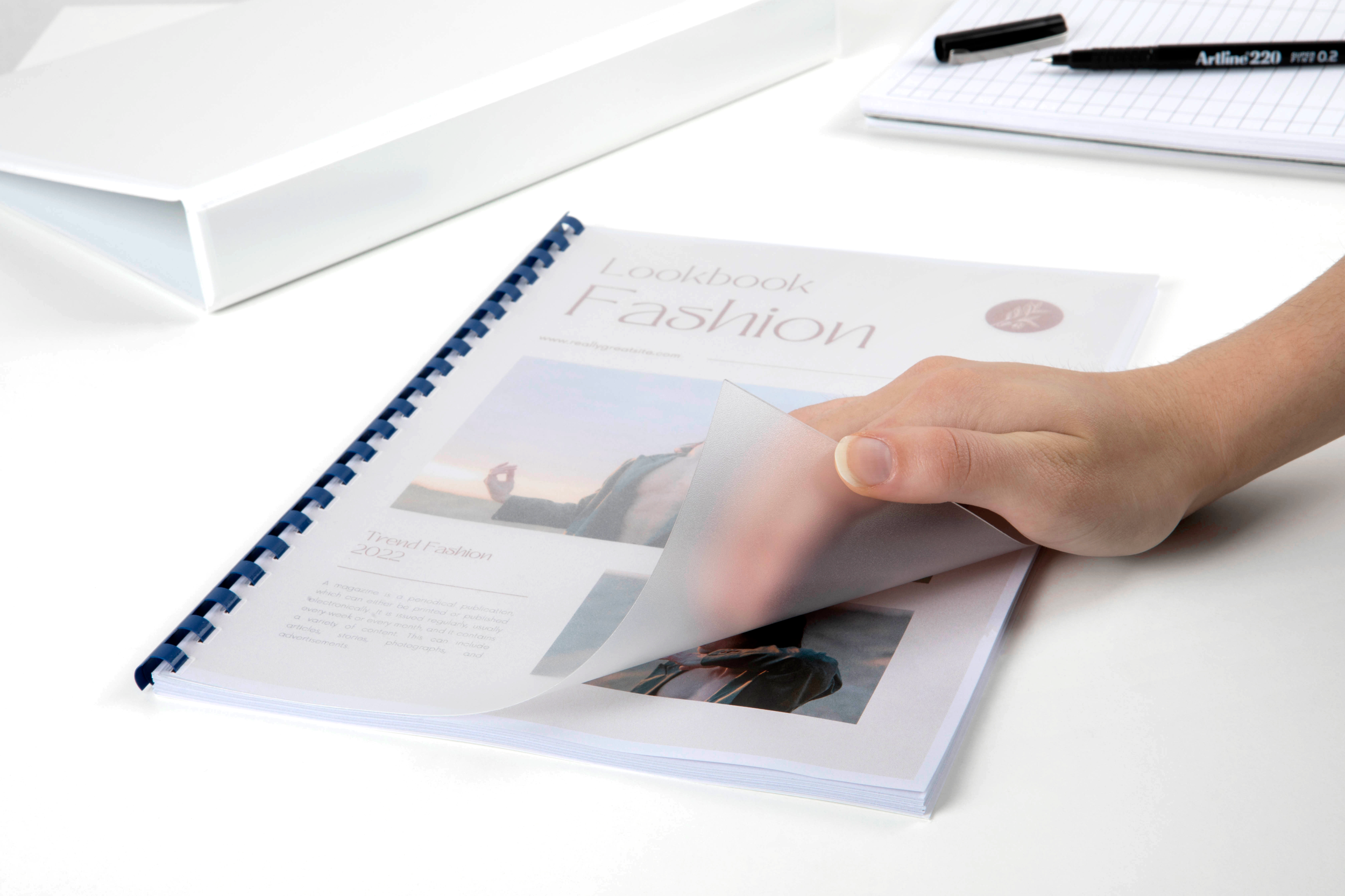 Premium A4 Polypropylene Frosted Binding Covers - 300 Micron Thick, Pack of 100 - Perfect for Reports, Presentations, and Document Protection