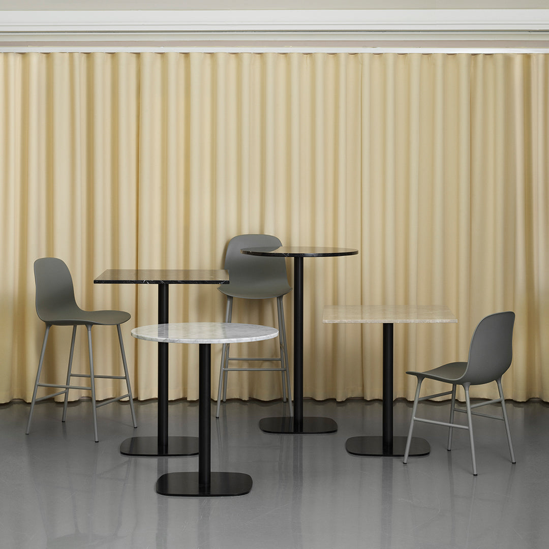 Modern Form Chair with Sturdy Metal Legs - Ergonomic Design for Home, Office & Dining Room Comfort