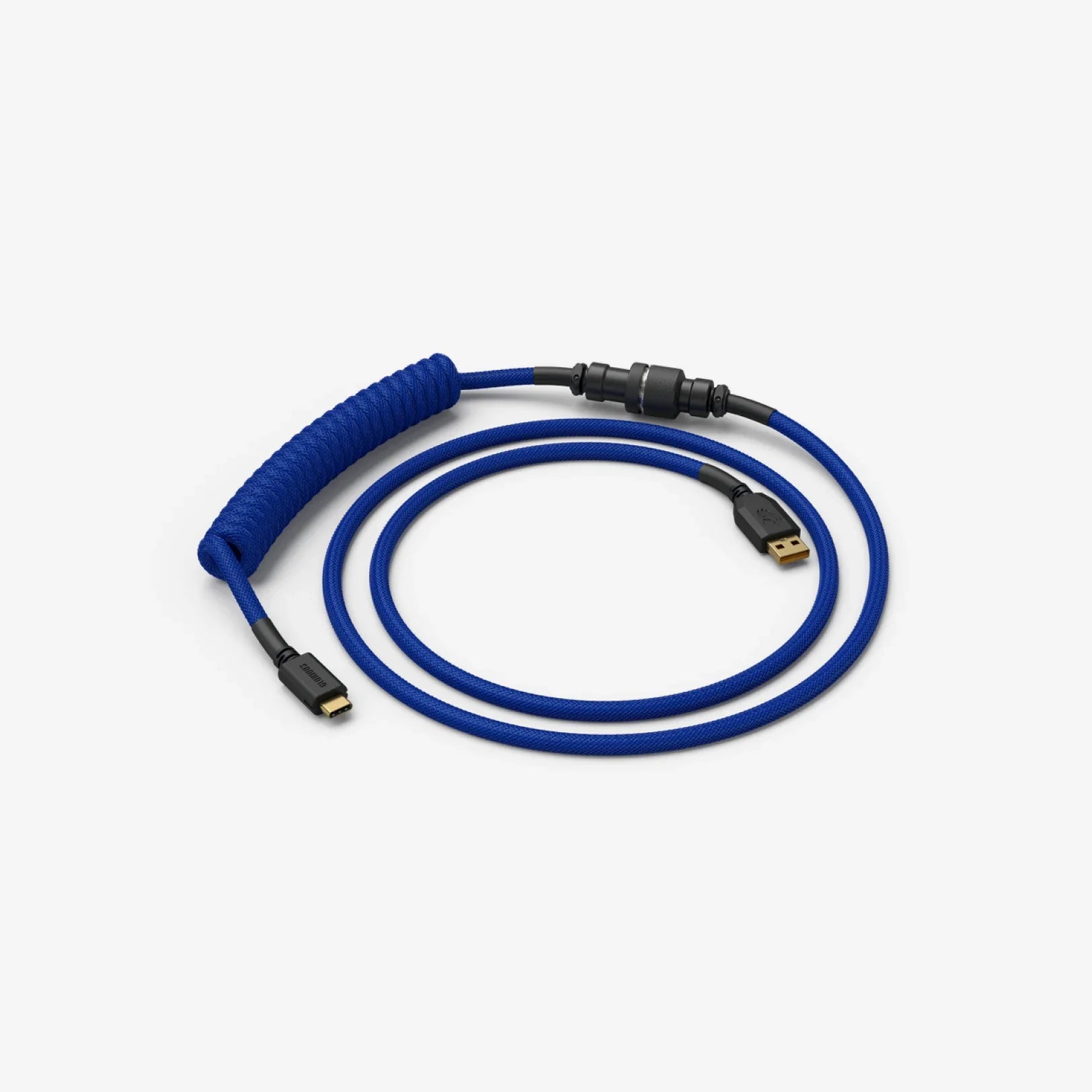Premium Coiled USB Cable for Mechanical Keyboards - Aviator Connector, Durable & Tangle-Free - Perfect for Gaming, Typing & Office Workspaces