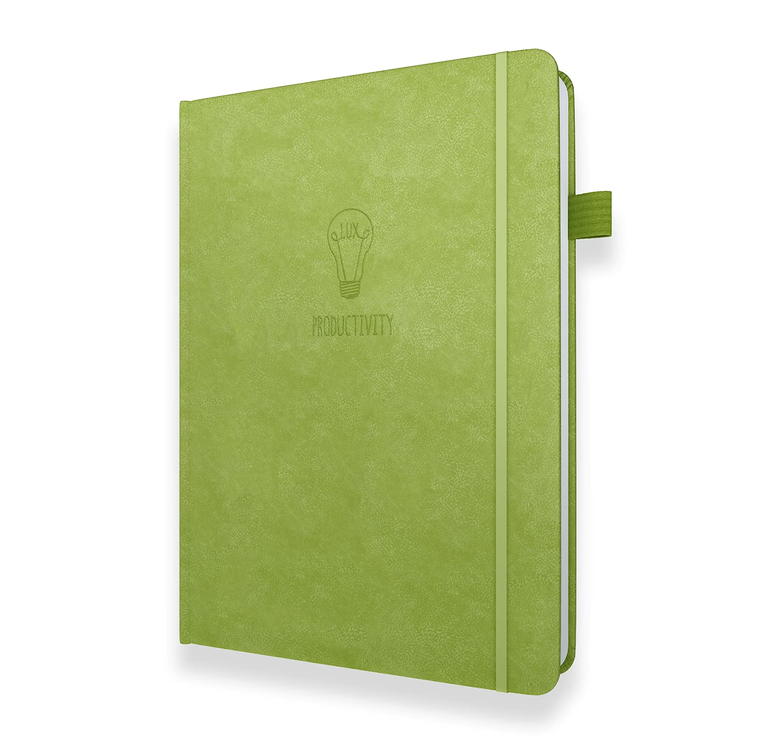 LUX Undated Planner - Daily & Weekly Schedule, To-Do List & Habit Tracker for Productivity (Lime Green) - Perfect for Work & Study Organization