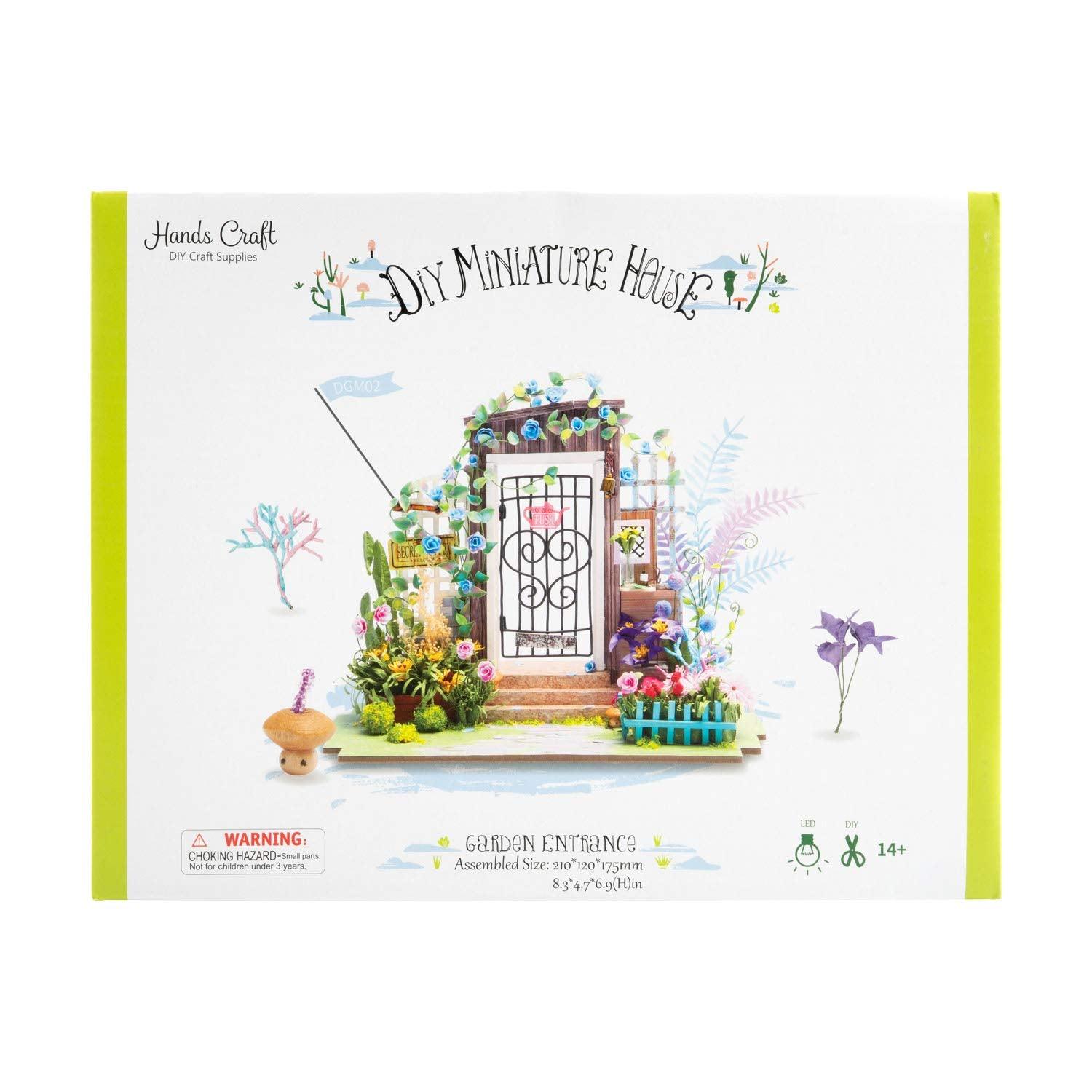 3D Miniature Garden Entrance - DIY Fairy Garden Decor for Home & Office - Perfect for Fairy Gardens, Terrariums & Miniature Landscapes