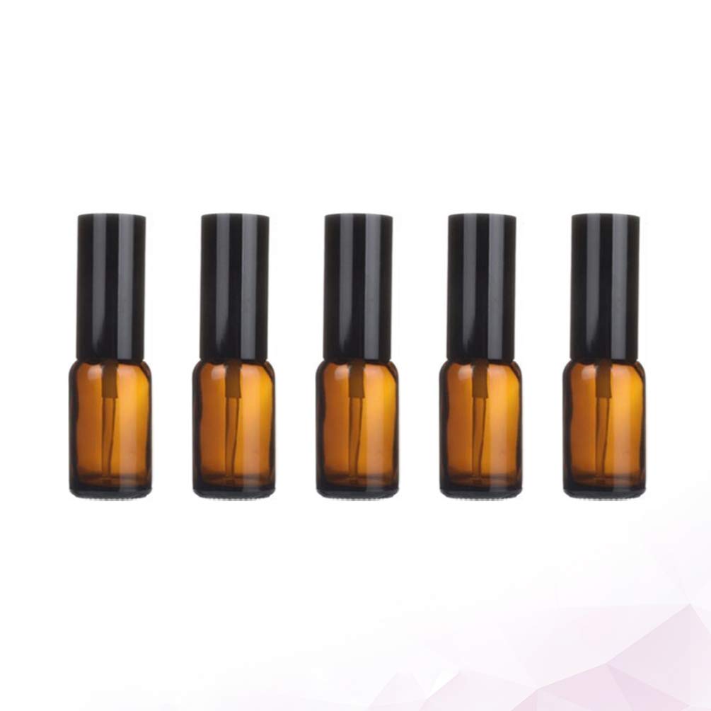 TOPBATHY 5-Pack Mini Spray Bottles - Portable Soap Dispenser, Essential Oil Mist Sprayer, Lotion Container & Makeup Spray Bottle - Refillable Empty Bottles for Travel, Home & Beauty Essentials