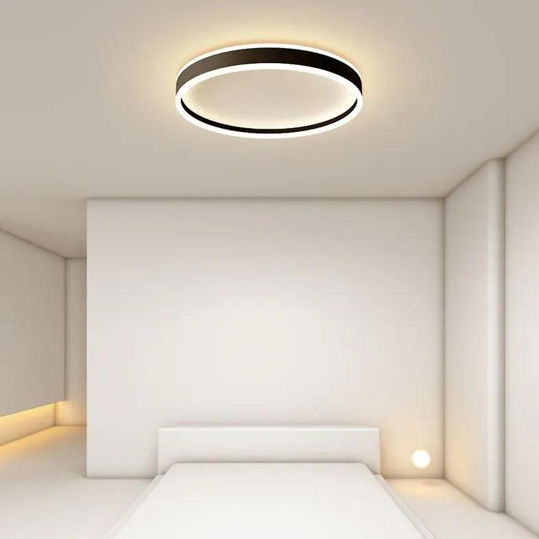 Round Indirect LED Ceiling Light - Dimmable Modern Fixture for Bedroom, Living Room & Dining Room | Soft Ambient Lighting for Relaxation & Home Decor