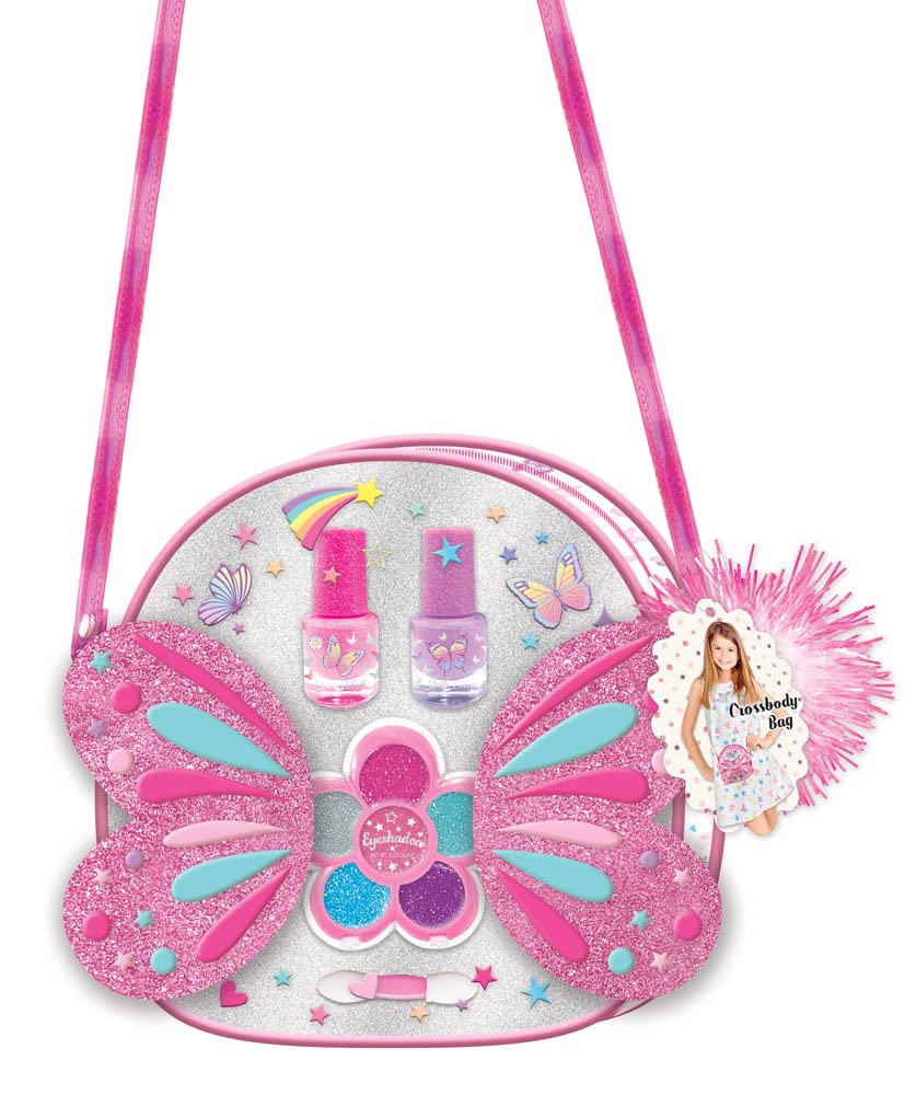 Butterfly Super Star Crossbody Beauty Set - Stylish Makeup Bag for Women, Fashionable Cosmetic Organizer - Perfect for Travel, Gym, and Everyday Use