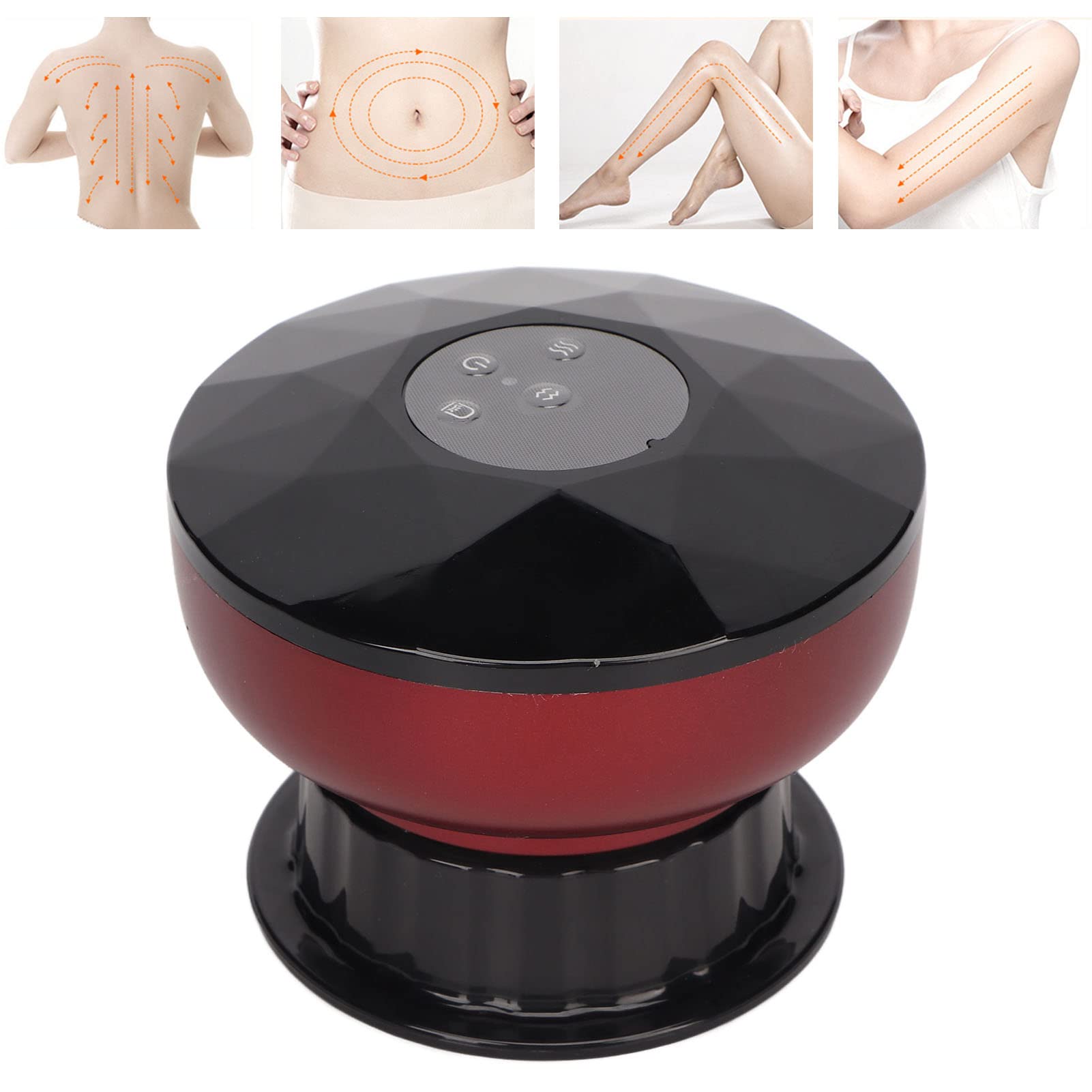 Electric Cupping Massager with Hot Compress & High-Frequency Vibration - Portable Vacuum Therapy Machine for Pain Relief, Muscle Relaxation - Perfect for Home Spa, Post-Workout Recovery & Stress Relief