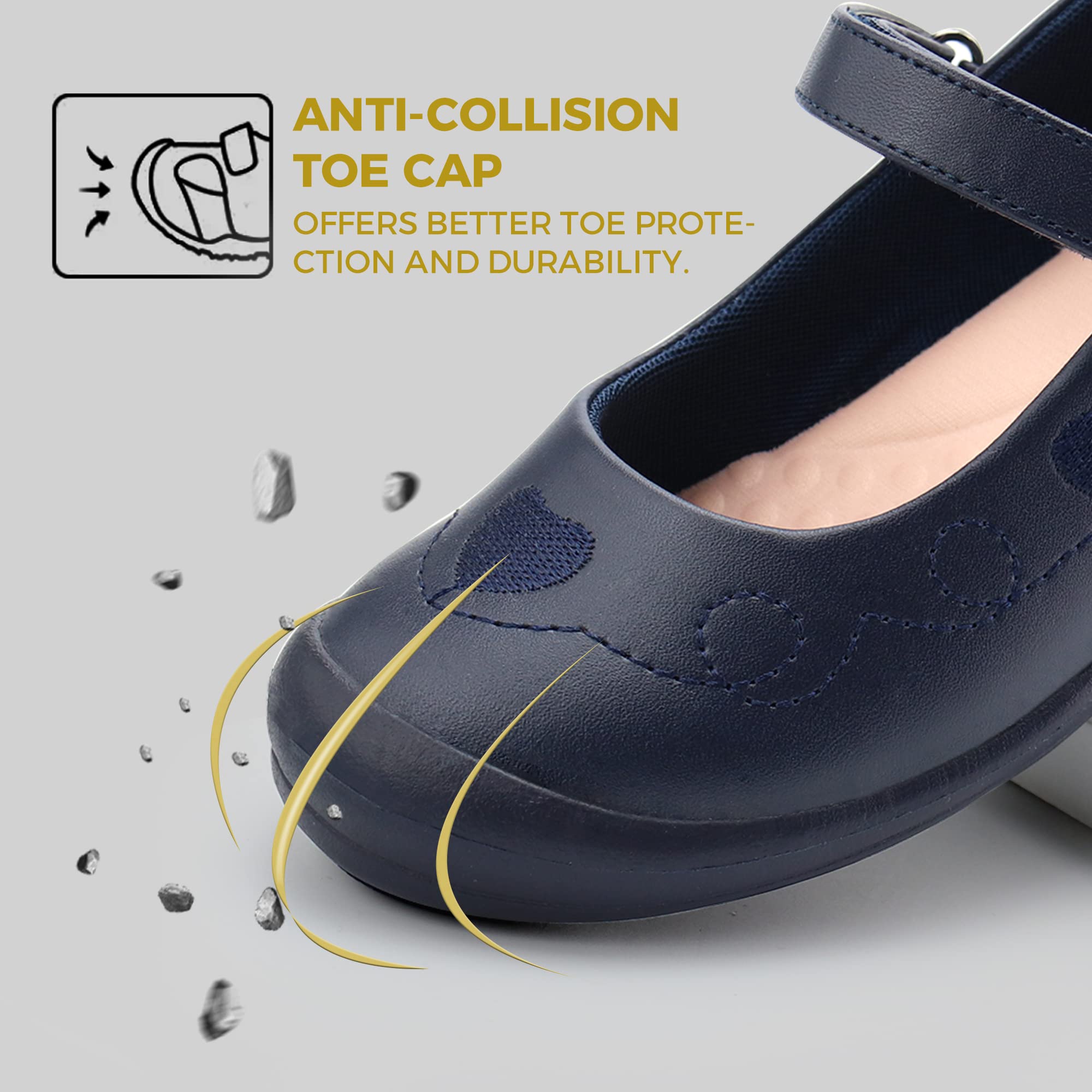 Firelli Girls Mary Jane School Shoes - Comfortable Dress Shoes for Girls - Perfect for School Uniforms, Church, Weddings & Special Occasions