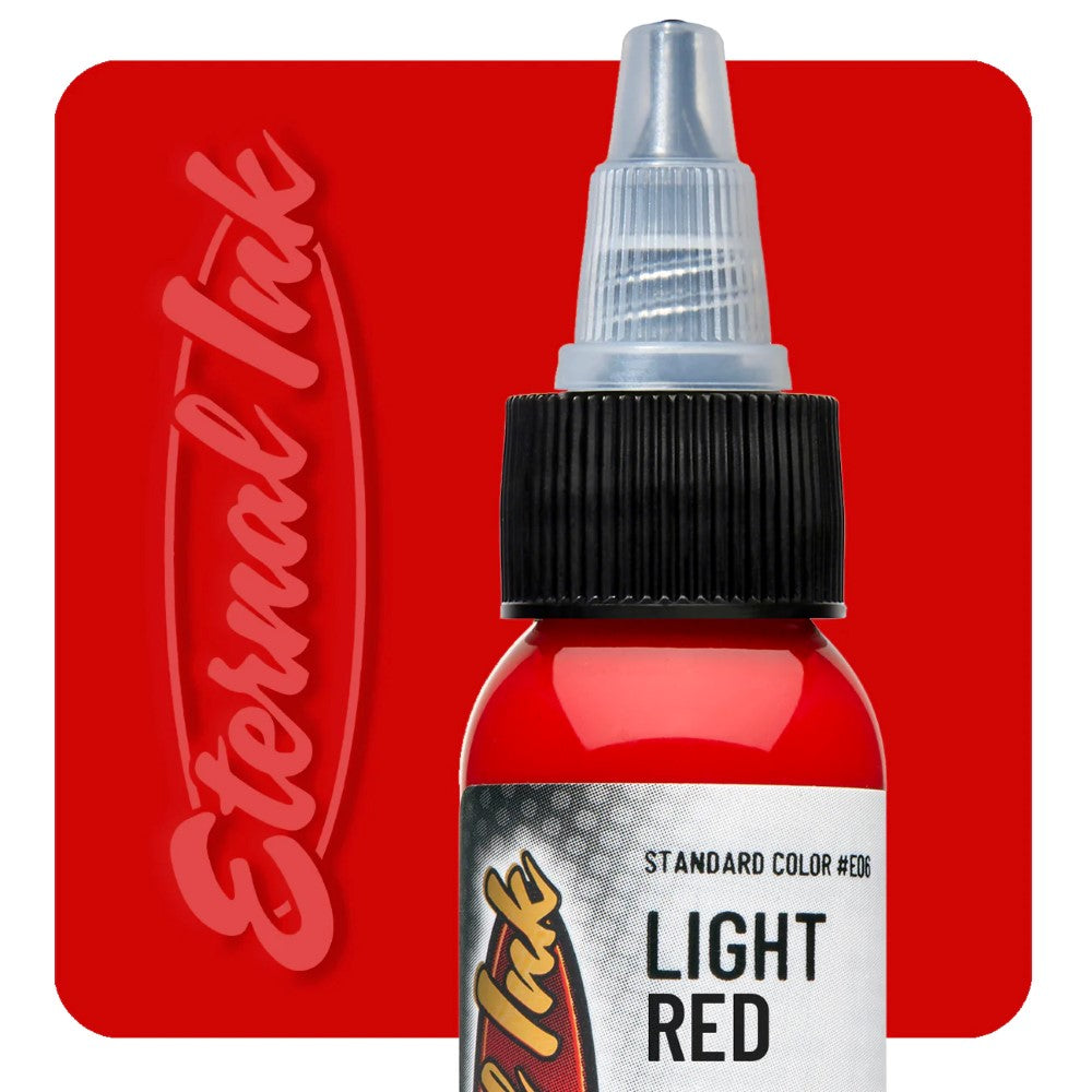 Eternal Ink Light Red - Premium Long-Lasting Tattoo Ink for Professional Artists | Perfect for Tattoo Studios and Body Art