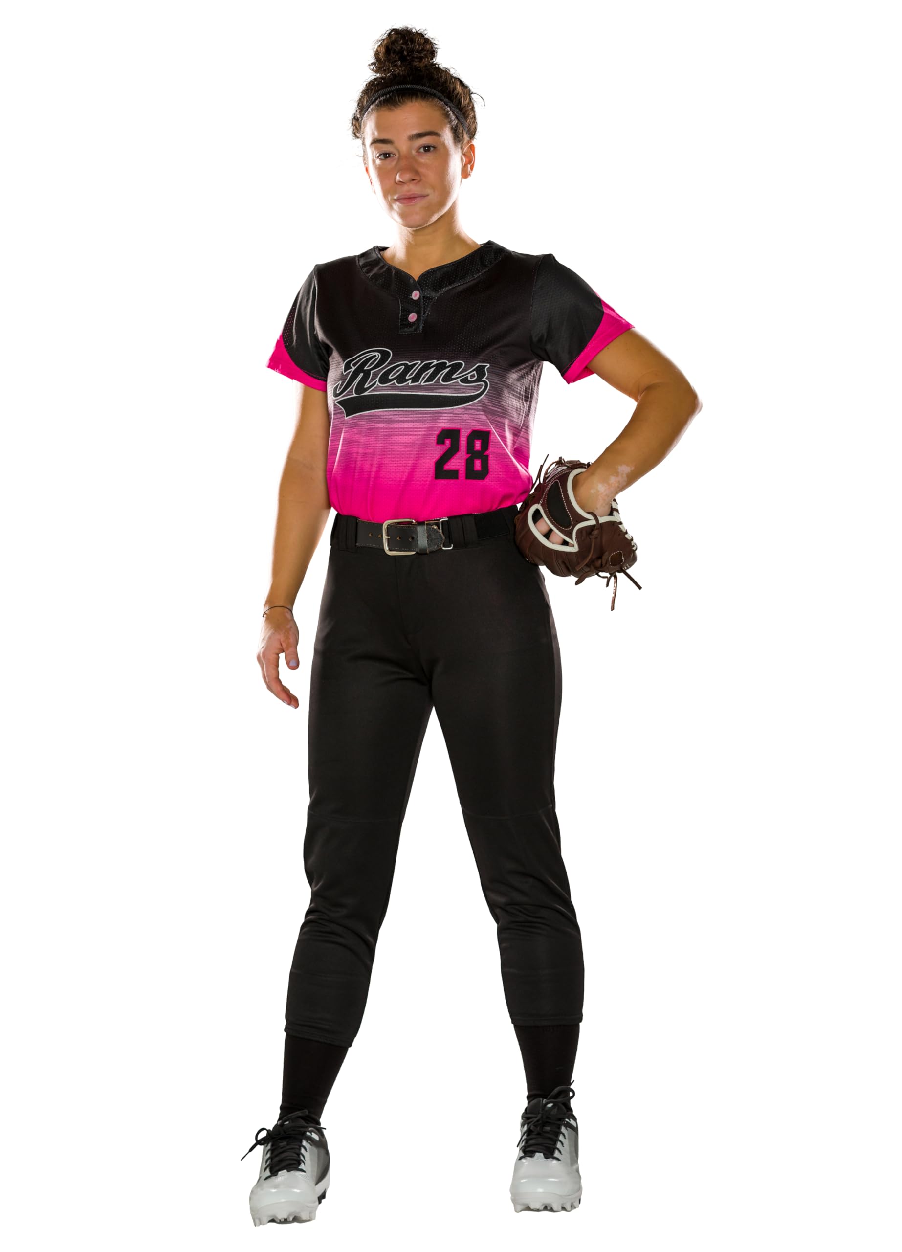 Alleson Athletic Women's Fastpitch Softball Pants with Belt Loops - Comfortable & Durable for Practice & Games
