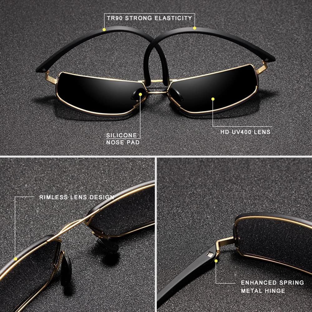 KINGSEVEN Polarized Sunglasses for Men - Lightweight, Stylish & UV Protection - Perfect for Driving, Outdoor Sports & Fashion Accessories
