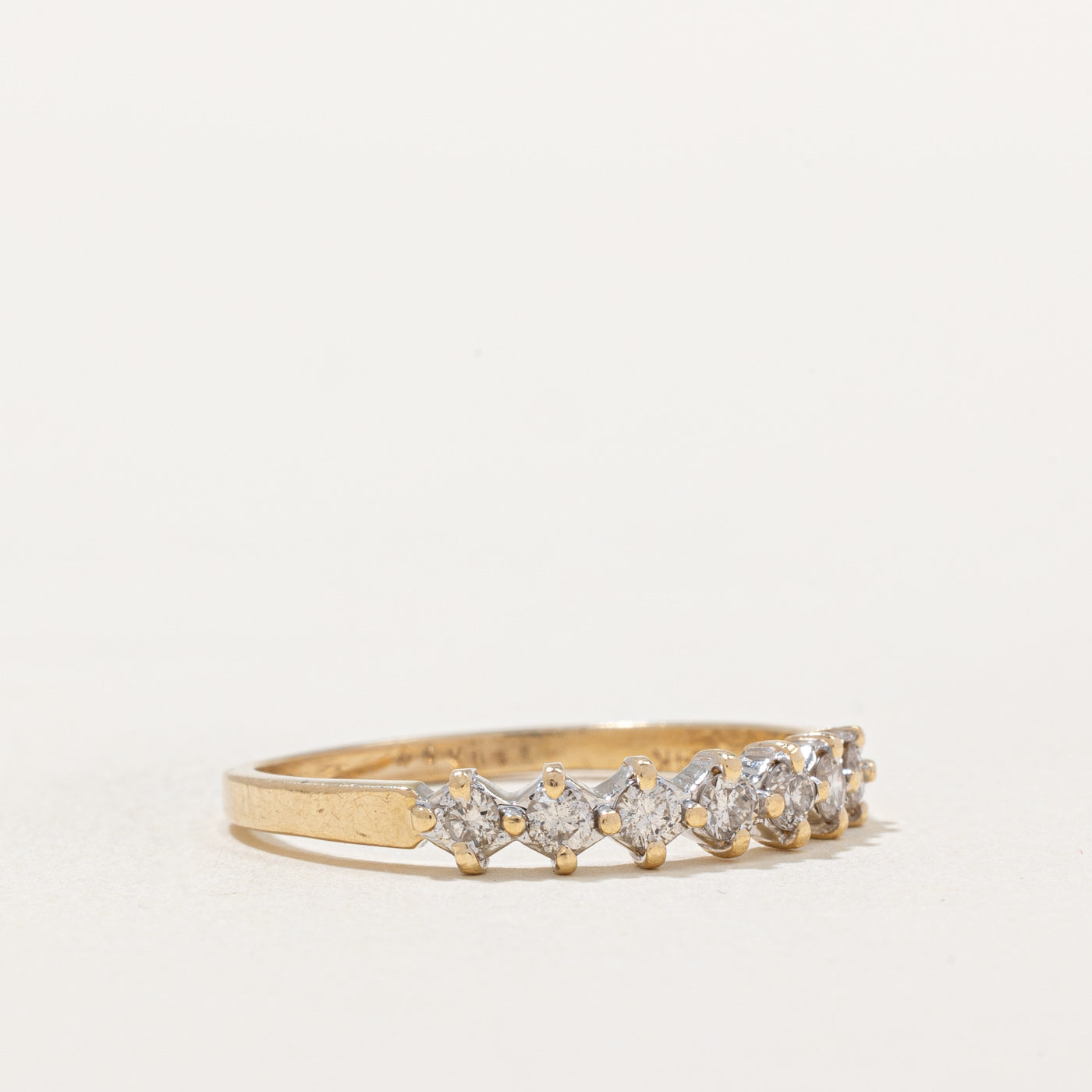 0.35ctw Semi Eternity Diamond Ring - Size 9.5 | Elegant Wedding Band, Anniversary Gift for Her | Perfect for Proposals, Engagements & Special Occasions