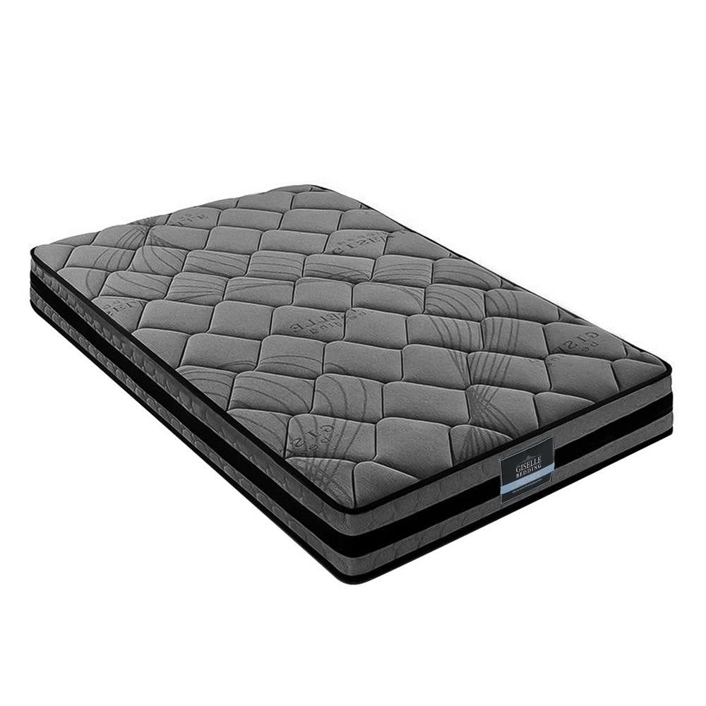 Premium 22cm Thick Bedding Wendell Pocket Spring Mattress - King Single Size for Ultimate Comfort | Perfect for Guest Rooms, Dorms & Small Bedrooms
