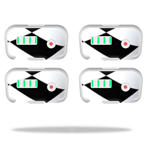 DJI Phantom 3 Battery Skin Wrap (4-Pack) - Customizable Checkered Flag Design Vinyl Sticker Cover - Protective Decal for DJI Drone Accessories - Perfect for Outdoor Aerial Photography & Drone Racing