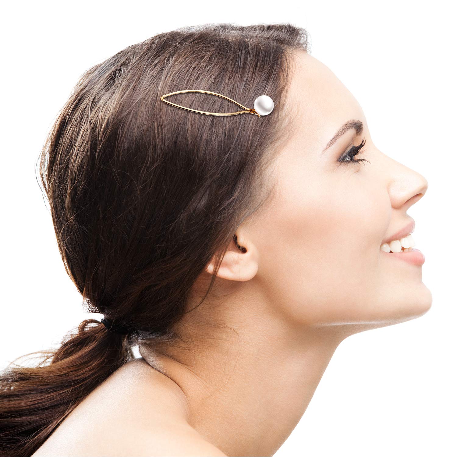 10pcs Geometric Metal Hair Clips & Barrettes for Women - Minimalist Hair Accessories for Wedding, Party & Daily Use (Gold)