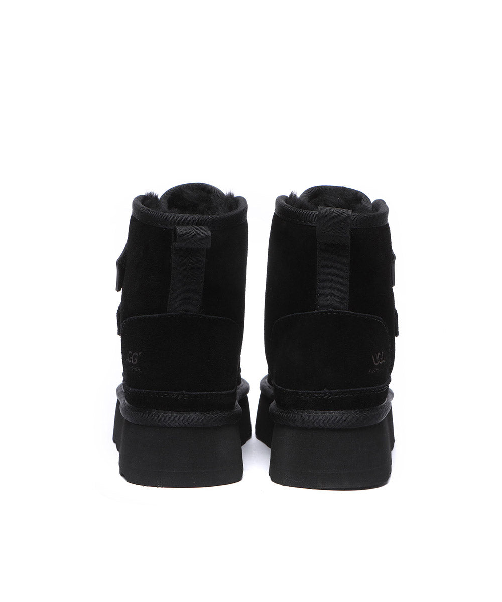 Women's Anya Platform UGG Boots - Winter Snow Boots with Fur Lining, Comfortable & Warm for Cold Weather - Perfect for Snow Days, Outdoor Activities & Casual Winter Fashion