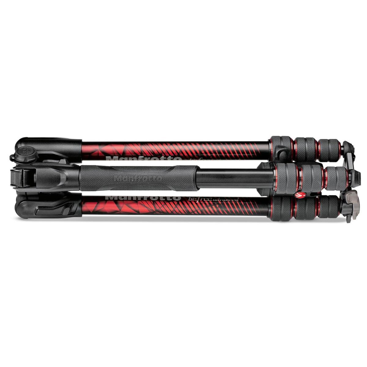 Manfrotto Befree Advanced Twist 4-Section Aluminum Travel Tripod with Ball Head - Lightweight Compact Camera Stand for DSLR & Mirrorless - Perfect for Travel, Hiking & Outdoor Photography (Red)