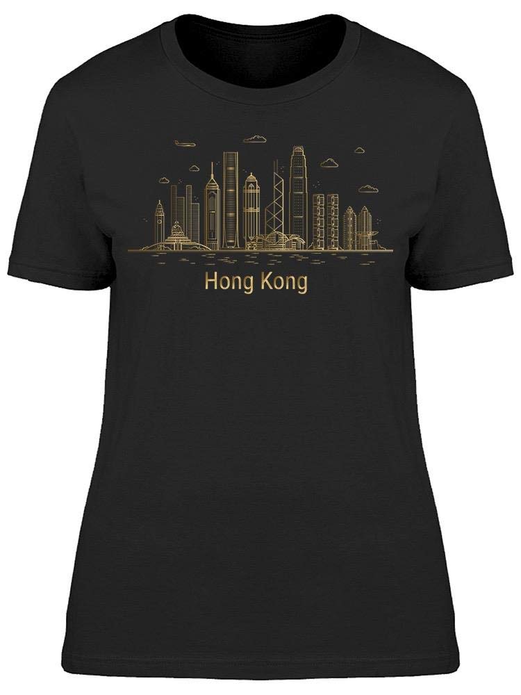 Hong Kong Skyline Graphic T-Shirt for Women - Stylish Urban Fashion Tee for Casual Wear & Travel