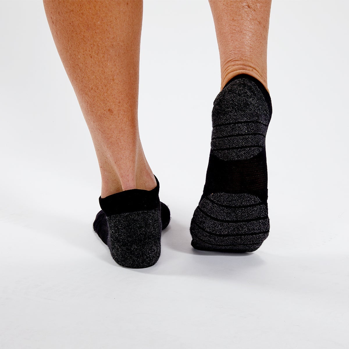Breathable No-Show Light Cushion Socks for Men & Women - Black | Comfortable Invisible Low-Cut Socks for Running, Sneakers & Casual Wear