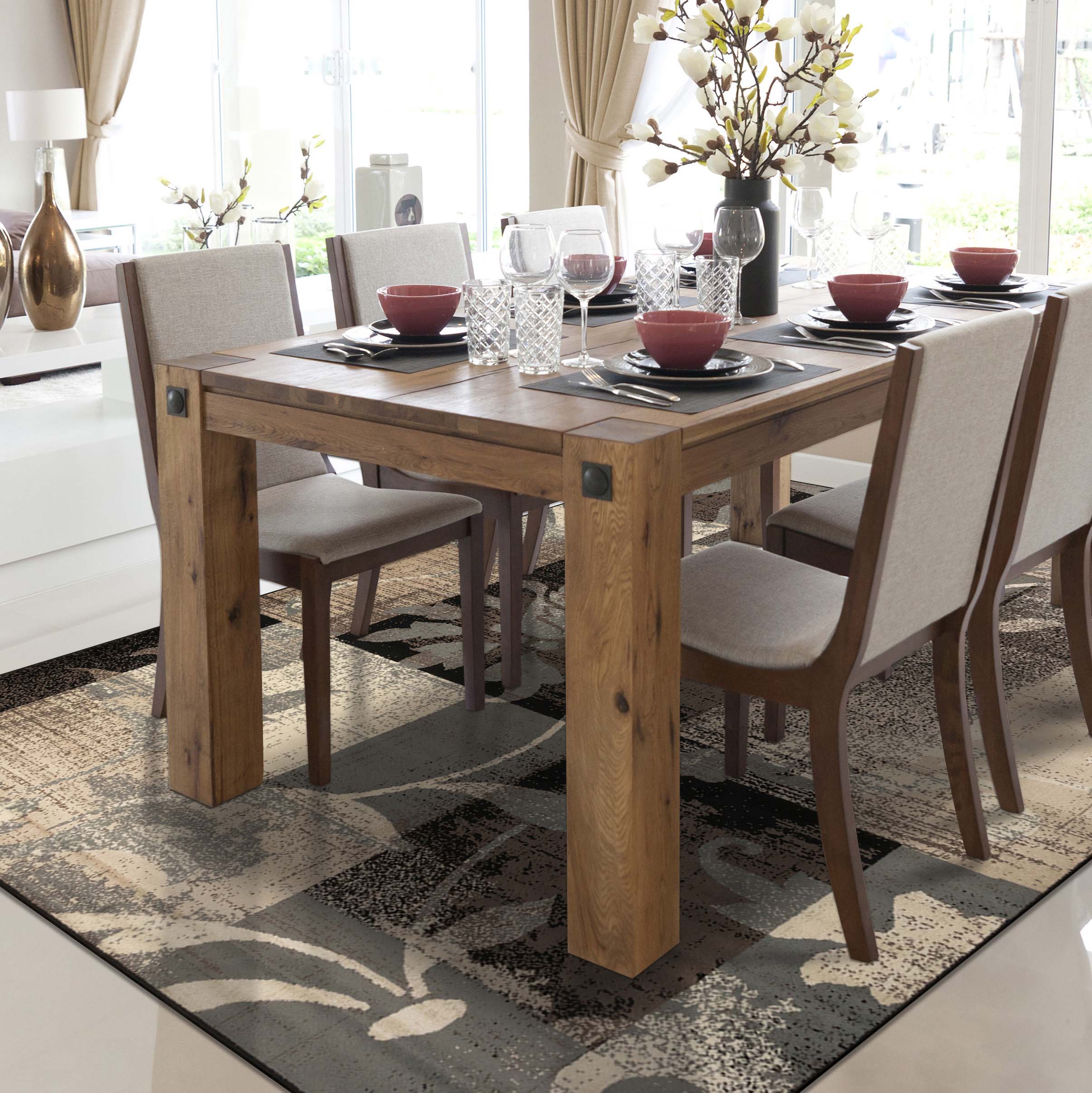 Stylish Pastiche Contemporary Floral Patchwork Area Rug - Non-Slip Indoor Runner for Living Room, Bedroom & Hallway Decor