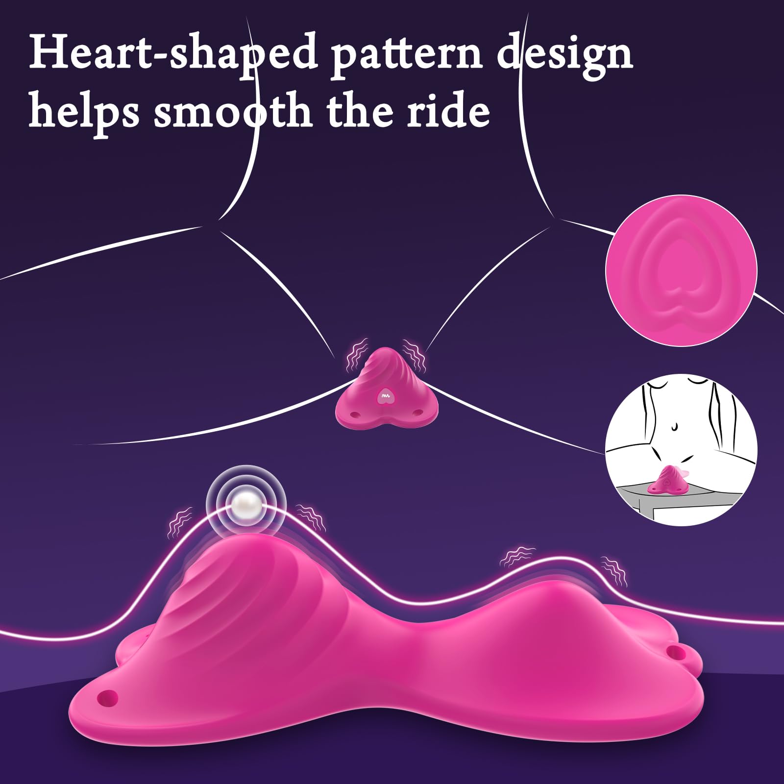 **Wireless Remote Control Vibrator - Dual Motor Clit Stimulator with 18 Vibration Modes, Wearable Butterfly Sex Toy for Women, Hands-Free Pleasure (Pink) – Perfect for Solo Play, Couples & Long-Distance Fun**