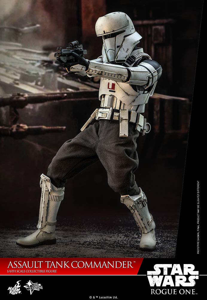 Hot Toys HT907736 1:6 Scale Assault Tank Commander Action Figure - Rogue One: A Star Wars Story Collectible (White) | Perfect for Star Wars Fans, Display & Action Figure Collectors