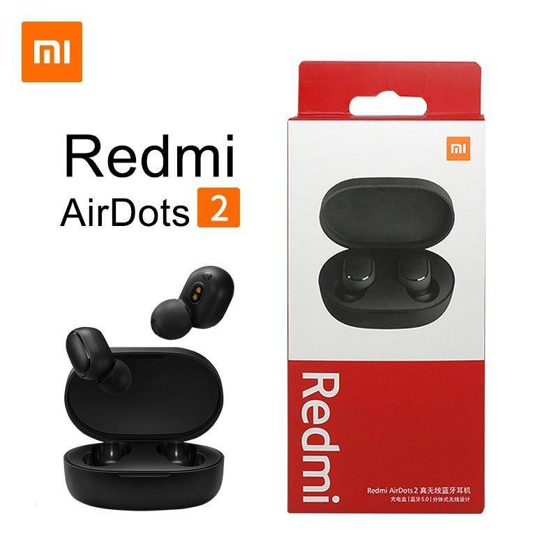 Xiaomi Redmi AirDots 2 Wireless Earbuds with Bluetooth 5.0 - Noise Cancelling, Stereo Sound for Running, Gym, Workout & Travel