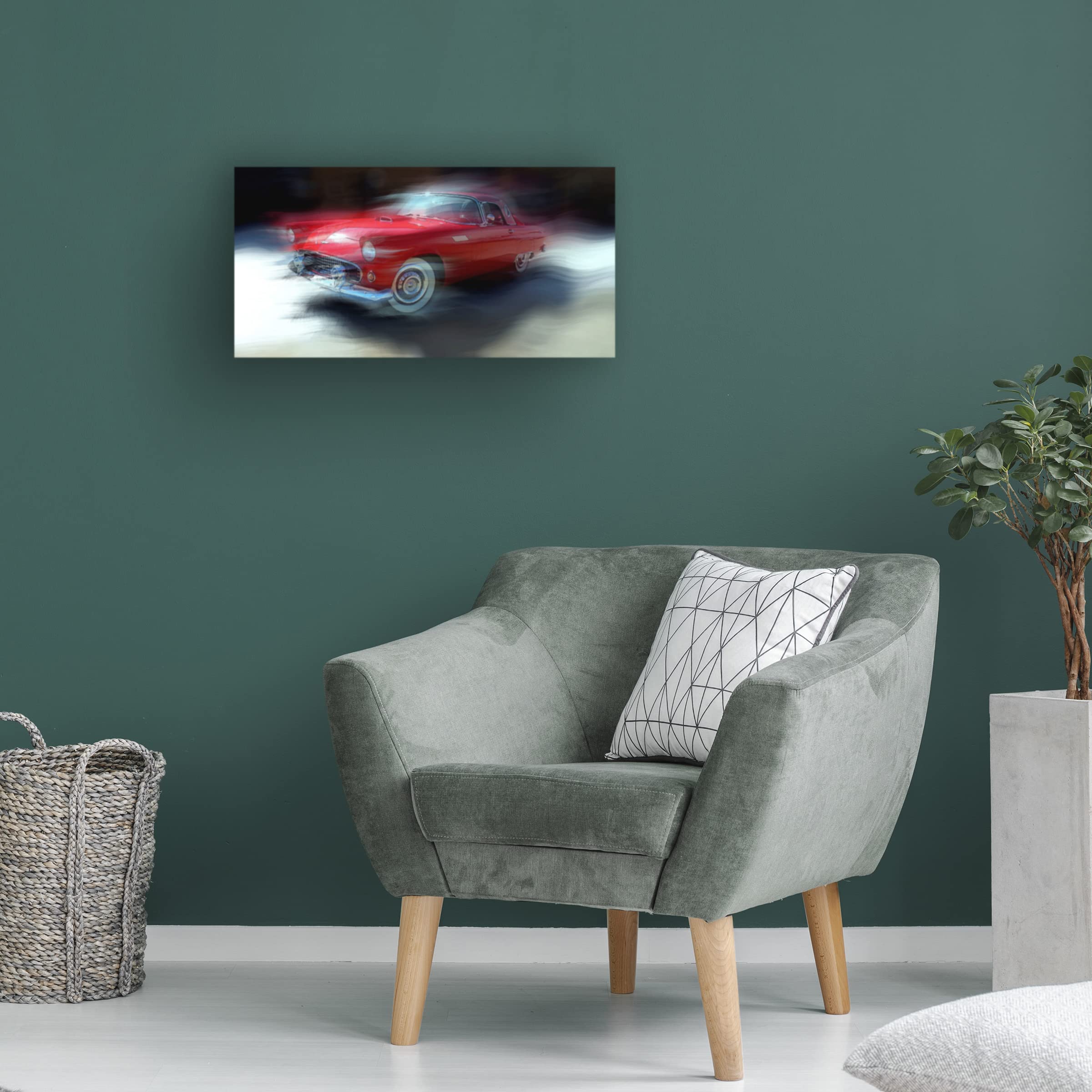 Trademark Fine Art 'Red Thunderbird' Canvas Wall Art by David Manhorse - Native American Inspired Home Decor for Living Room, Bedroom & Office