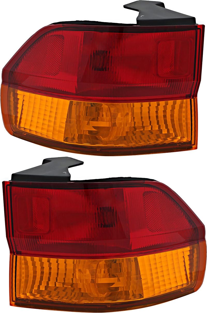 Honda Odyssey Tail Lights Lamps Set - Compatible with 2002 2003 2004 Models - Driver & Passenger Side Replacement - Enhance Safety & Style for Night Driving