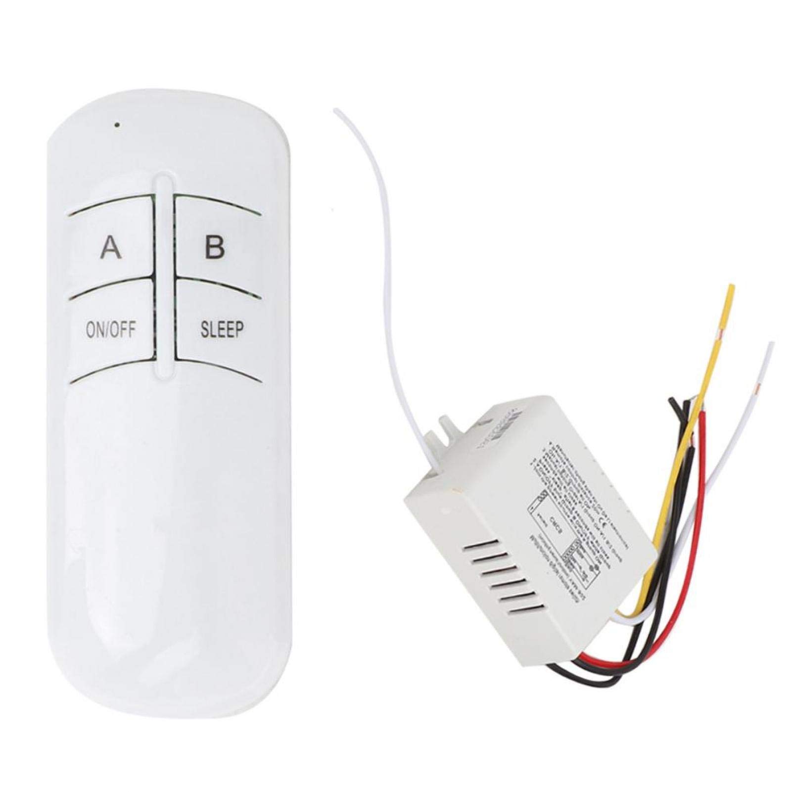 2-Way ON/OFF Wireless Wall Switch Remote Control Kit - 220V Digital Light Receiver & Transmitter for Home Lighting Automation (Ideal for Bedroom, Living Room & Smart Home Setup)