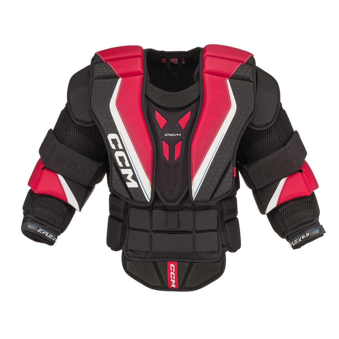 CCM E Flex 6.9 Intermediate Hockey Goalie Chest Protector - Protective Gear for Ice Hockey & Street Hockey Goalies