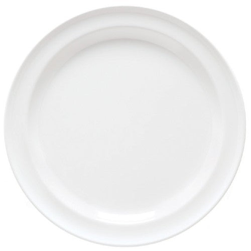 SuperMel 7 1/4 Inch Round Dessert Plates - Set of 12 White Porcelain Appetizer Plates for Cake, Pastry, Dessert Serving - Perfect for Parties, Restaurants, and Catering Events