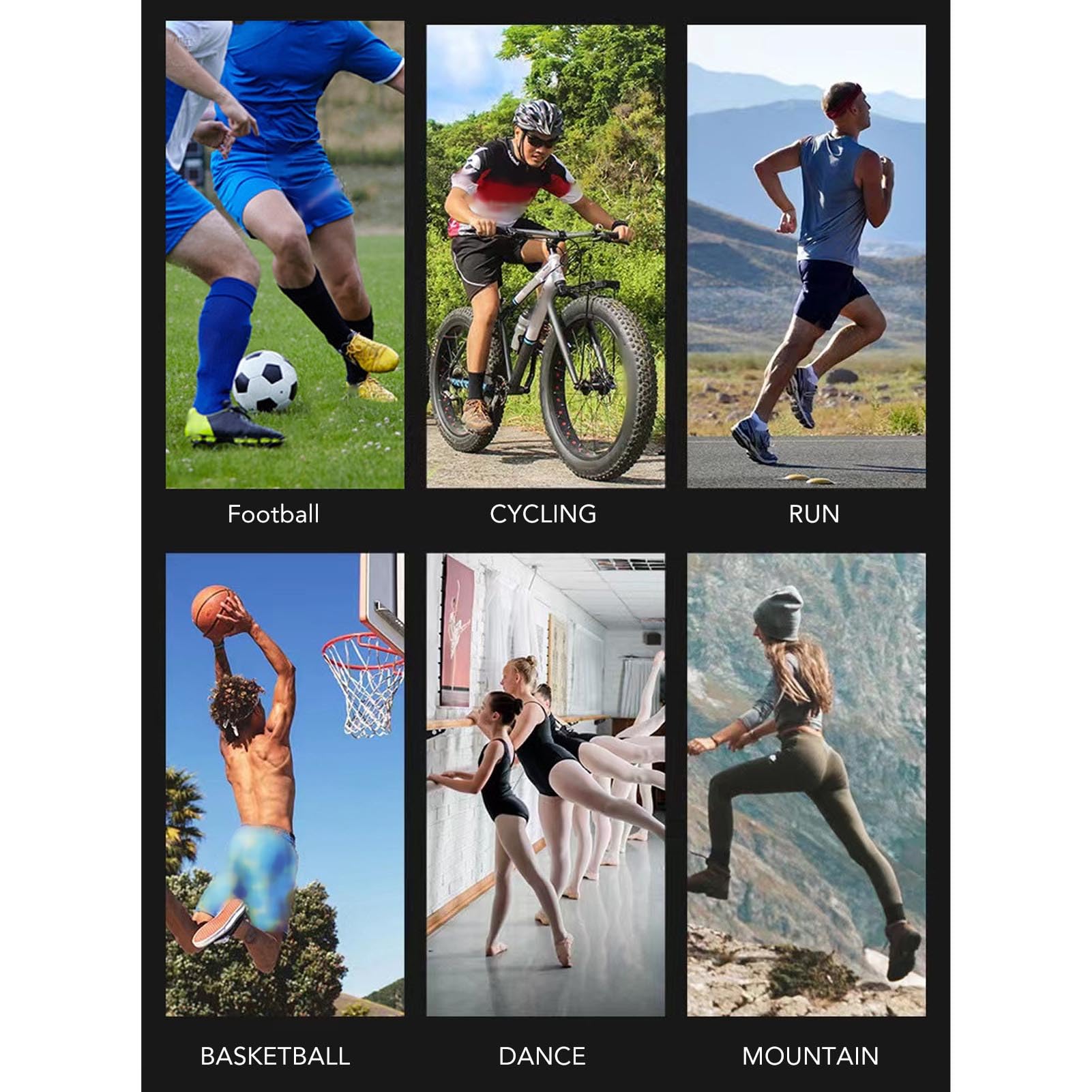 Breathable Football & Cycling Leg Sleeves - Ergonomic One-Size Pull-On Sports Compression Sleeves (Blue) for Running, Basketball & Workout Recovery