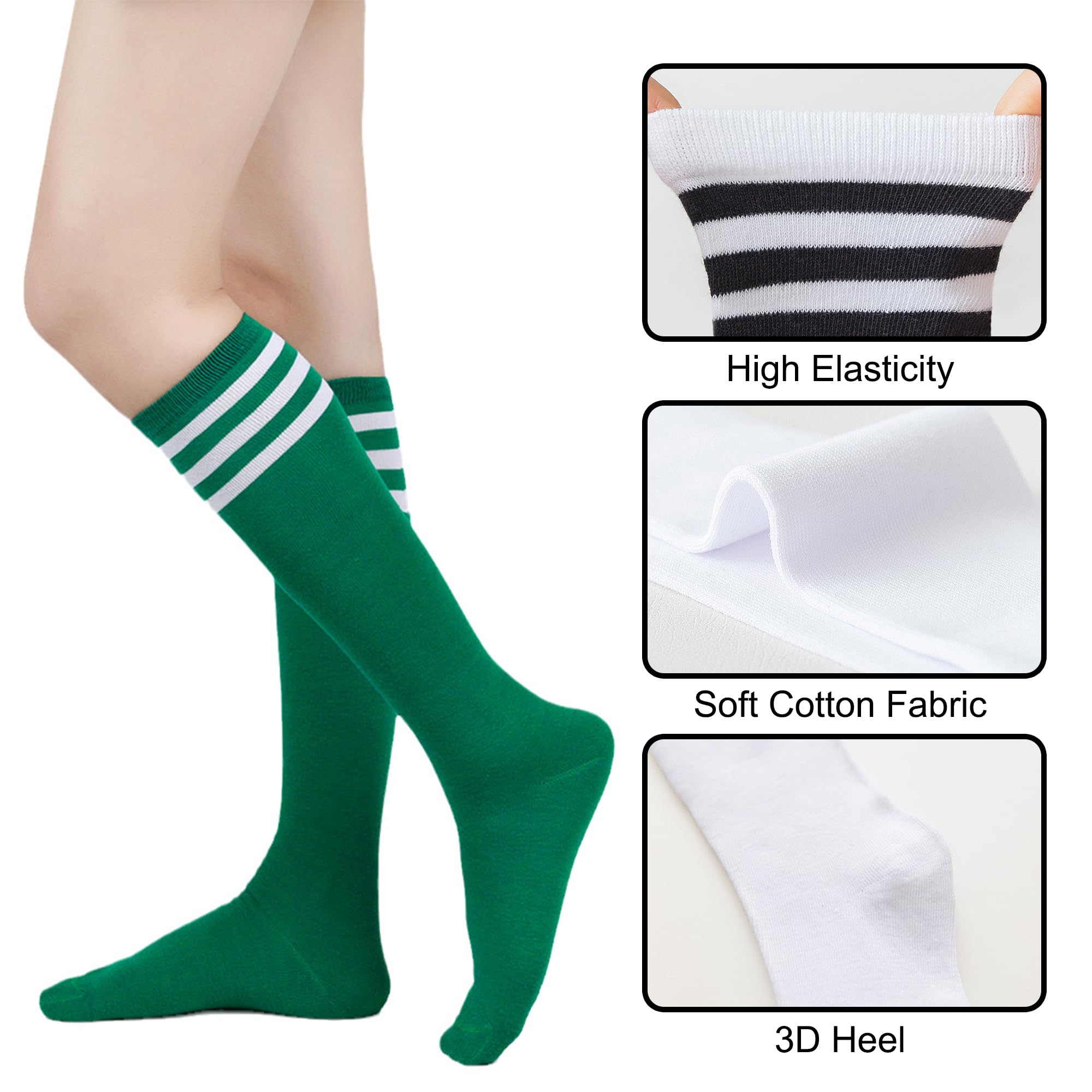 UTTPLL Women's Knee High Athletic Socks - Running & Outdoor Sports