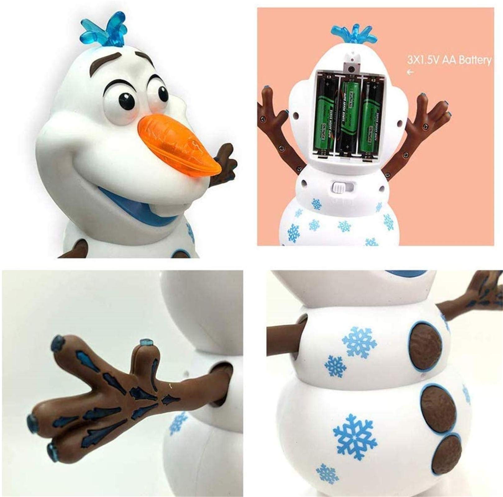 Electric Dancing Snowman Toy with Music & LED Lights - Interactive Baby Educational Robot Doll for Kids | Perfect Christmas Gift, Birthday Present & Holiday Party Decoration