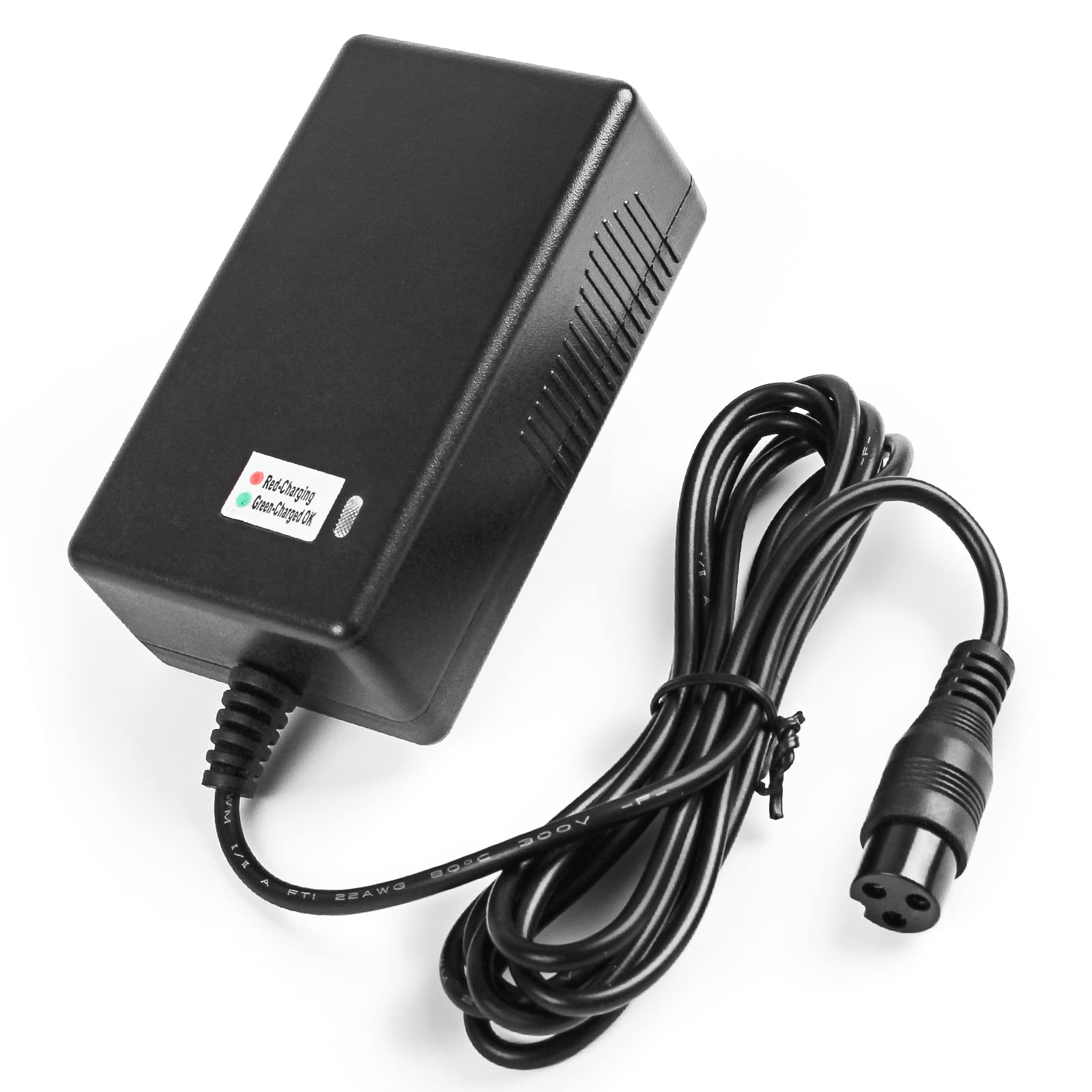 24V 2A Electric Scooter Battery Charger for Razor MX350, Dirt Bike, Pocket Mod, Sports Mod & Dirt Quad E100 E200 E300 E500 - 3-Prong Inline Female Connector - Perfect for Off-Road Adventures & Urban Commuting