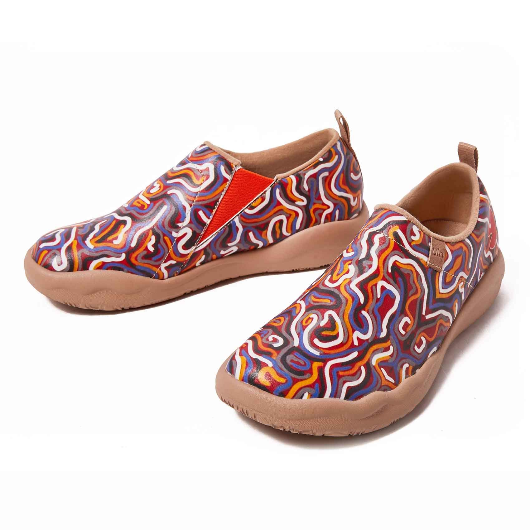 UIN Women's Slip-On Walking Shoes - Lightweight Travel Loafers with Microfiber Upper - Comfortable Casual Sneakers for Walking, Travel & Everyday Wear