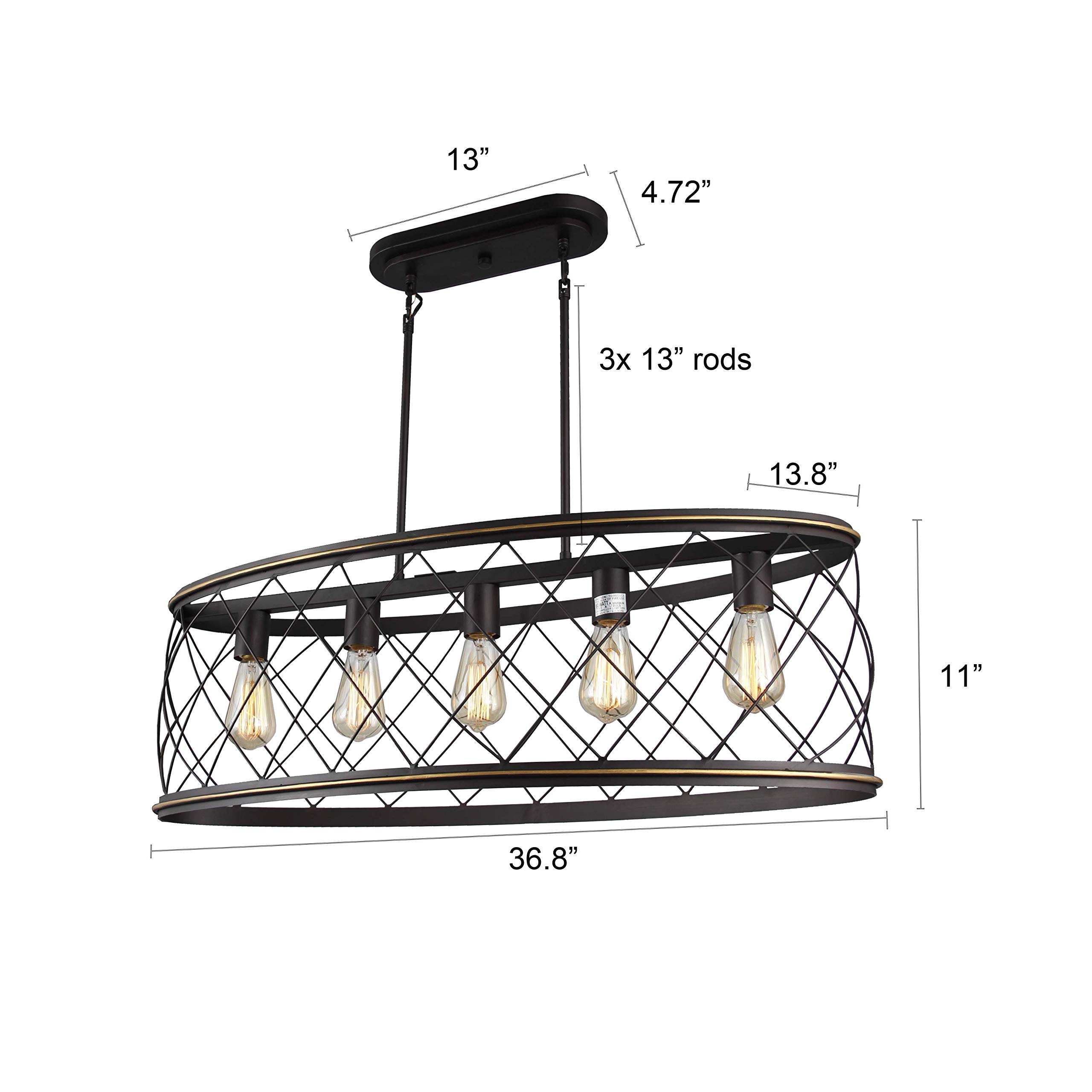 15.57 Inch Trellis Lattice Cage Semi-Flush Ceiling Light Fixture - 3-Light Openwork Lantern in Antique French Country Style (Aged Bronze) | Perfect for Basement, Entryway, Bathroom & Hallway Lighting