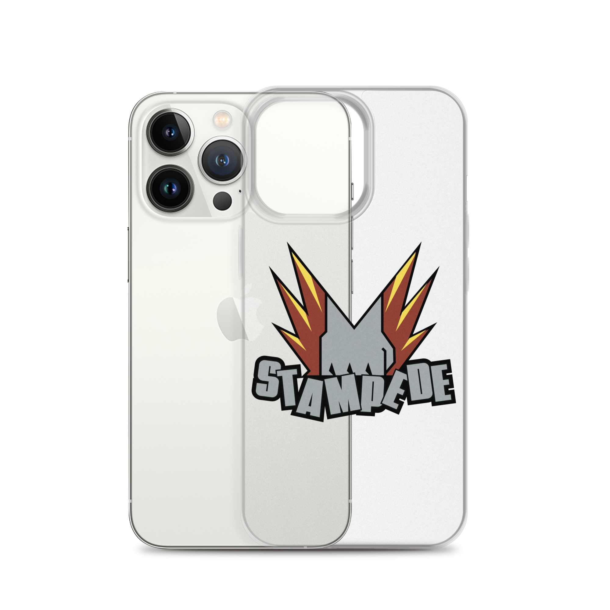 Zoo Jitsu Fighters Stampede iPhone Clear Case - Durable Protective Cover for iPhone 11/12/13/14/15 Pro Max - Slim Shockproof Phone Case for Everyday Use, Travel & Outdoor Activities