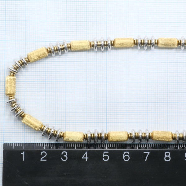 18K Yellow Gold and White Gold Necklace for Women - Elegant Layering Jewelry for Everyday Wear, Gifts, and Special Occasions
